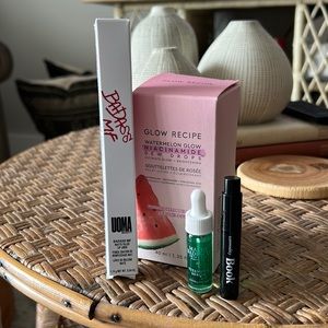 beauty bundle • uoma beauty, glow recipe, mario badescu, commodity